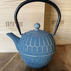Théière en fonte Blue Vintage